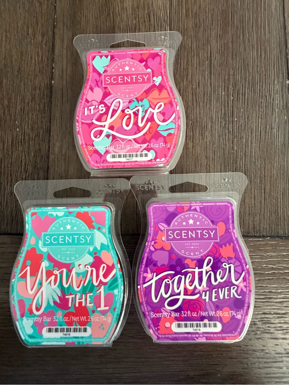 Scentsy Valentine’s Day Wax Bar 3-Pack Limited Collection